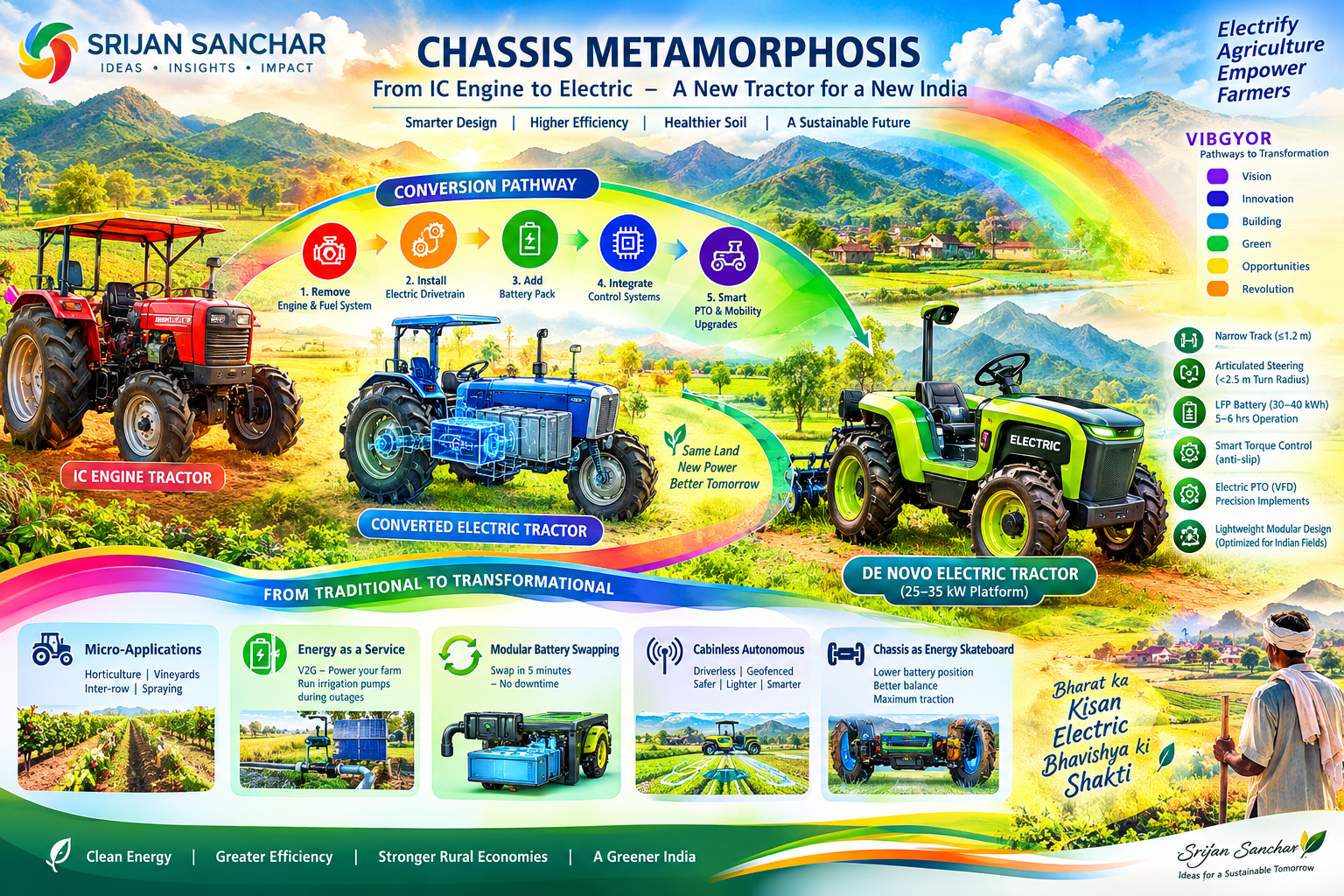 Chassis Metamorphosis   Ground Up Electric Tractor Design for India